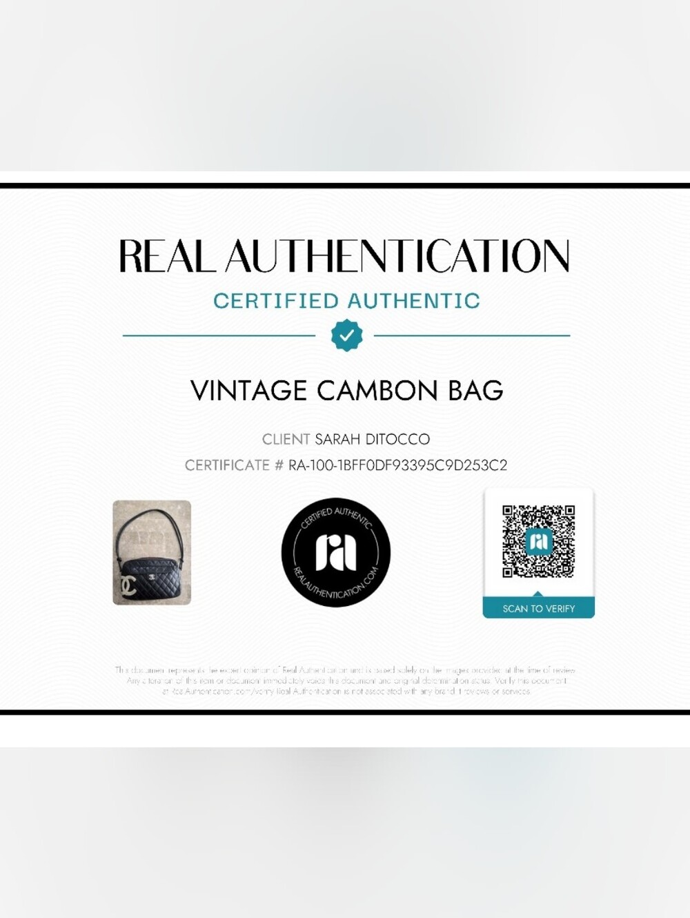 Vintage CHANEL Cambon Shoulder Bag White And Black CC - Picture 10 of 10